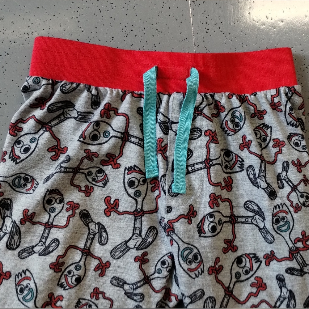 Disney / Pixar Toy Story 4 Sparky Spork PJ pajamas Bottom Pants loungewear size - Picture 5 of 11